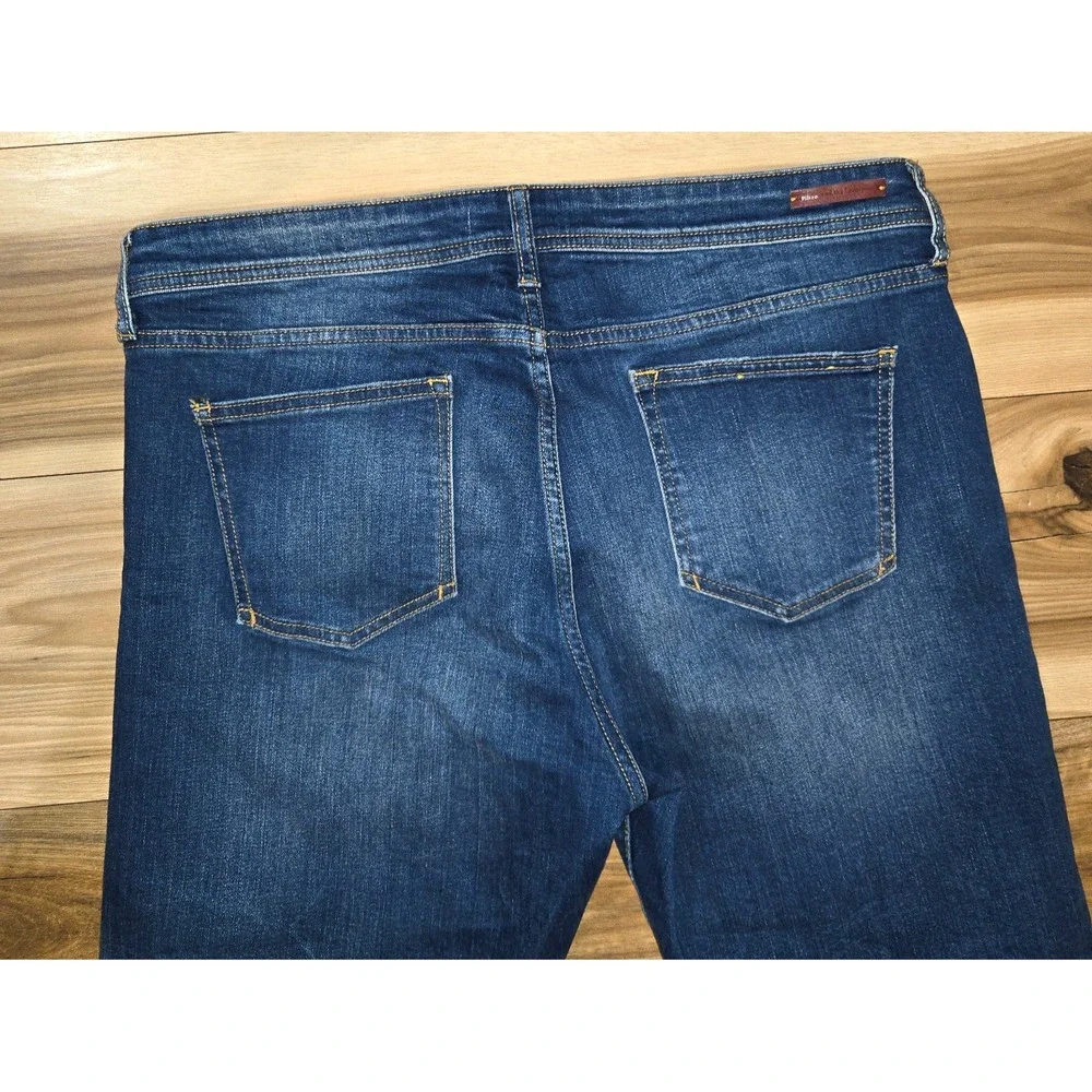 Pilcro‎ and the Letterpress Anthropologie Jeans Womens Blue Red 32 Button Fly - Picture 9 of 13